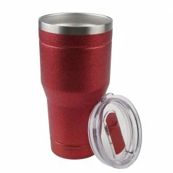 Wholesale 🧨 Lincoln Outfitters 30oz. Stainless Glitter Tumbler Red - 87-404-0204 - Water Bottles & Hydration ⭐