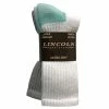 Coupon ⌛ Lincoln Outfitters 🎁 Women's Ultra-Dry Crew Socks 2 Pack - L2/949-G/W - Socks 😉 Women's ⌛