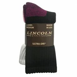 Top 10 🌟 Lincoln Outfitters Women's Cotton Crew Socks 2 Pack - L2/949-B/W - Socks Women's 💯