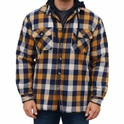 Flash Sale 🌟 Lincoln Outfitters Men's Hooded 🧨 Shirt Jacket Midnight - LOHJ-A0541 - Jackets ❤️