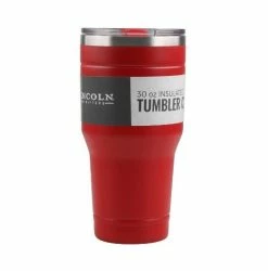 Flash Sale 🎁 Lincoln Outfitters 30oz. Stainless Steel Red Tumbler 30LO3020 - Camp Kitchen ✔️