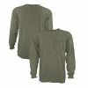 Promo 🤩 Lincoln Outfitters Mens Long Sleeve Heavyweight Pocket T-Shirt - LOLSPK-04 - Long Sleeve 🔥 Shirts ✨