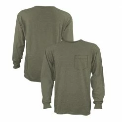 Promo 🤩 Lincoln Outfitters Mens Long Sleeve Heavyweight Pocket T-Shirt - LOLSPK-04 - Long Sleeve 🔥 Shirts ✨