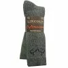 Best Pirce ⌛ Lincoln Outfitters Men's Merino Wool Blend Boot Sock 2 Pack Black Large - RT/L2/822-BLK/GRN - 😉 Socks ⌛
