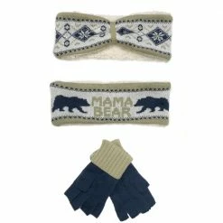 Outlet 🔔 Lincoln Outfitters Women's Warm Hearted Headband and Glove Set Tan - P11710-TAN - Winter Headband and Glove Set 😍