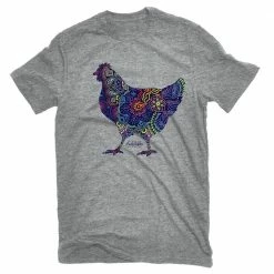 Coupon 😍 Lincoln Outfitters Ladies Paisley Chicken Short Sleeve T-Shirt - LO-L177 - T-Shirts 🌟