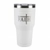 Flash Sale 🎁 Lincoln Outfitters "Faith" 30 oz. Religious Tumbler, White - 89-646-0204 - Tumblers 😍