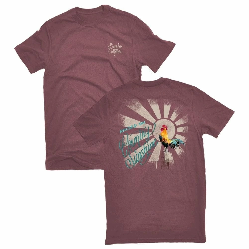 Best Pirce π Lincoln Outfitters Ladies Country Sunshine Rooster Short Sleeve T-Shirt - LO-L205 - T-Shirts π 1 Best Pirce π Lincoln Outfitters Ladies Country Sunshine Rooster Short Sleeve T-Shirt - LO-L205 - T-Shirts π