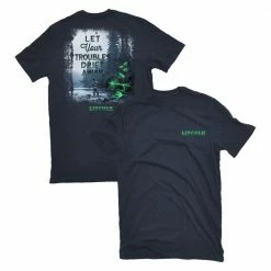 Deals ❤️ Lincoln Outfitters Men's Let Your Troubles Drift Away Short Sleeve T-Shirt - LO-128 - T-Shirts 🥰