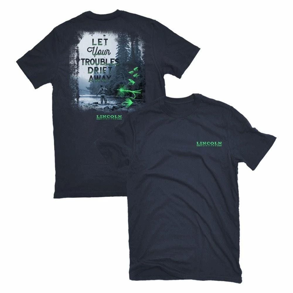 Deals ❤️ Lincoln Outfitters Men's Let Your Troubles Drift Away Short Sleeve T-Shirt - LO-128 - T-Shirts 🥰 1 Deals ❤️ Lincoln Outfitters Men's Let Your Troubles Drift Away Short Sleeve T-Shirt - LO-128 - T-Shirts 🥰