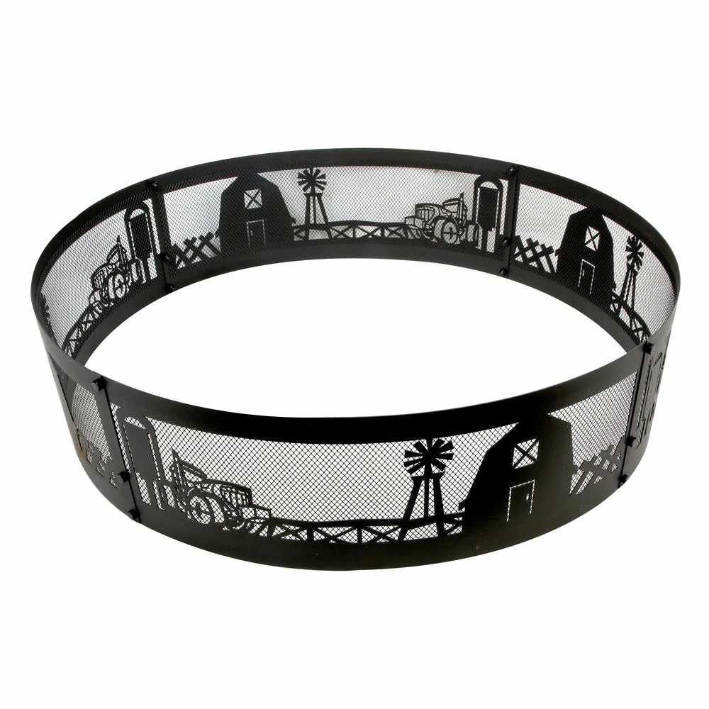 Promo ⭐ Lincoln Outfitters 36" Campfire Ring Farm Scene - 90-166-0204 - Fire Pits & Heaters ❤️ 2 Promo ⭐ Lincoln Outfitters 36" Campfire Ring Farm Scene - 90-166-0204 - Fire Pits & Heaters ❤️ - Image 2