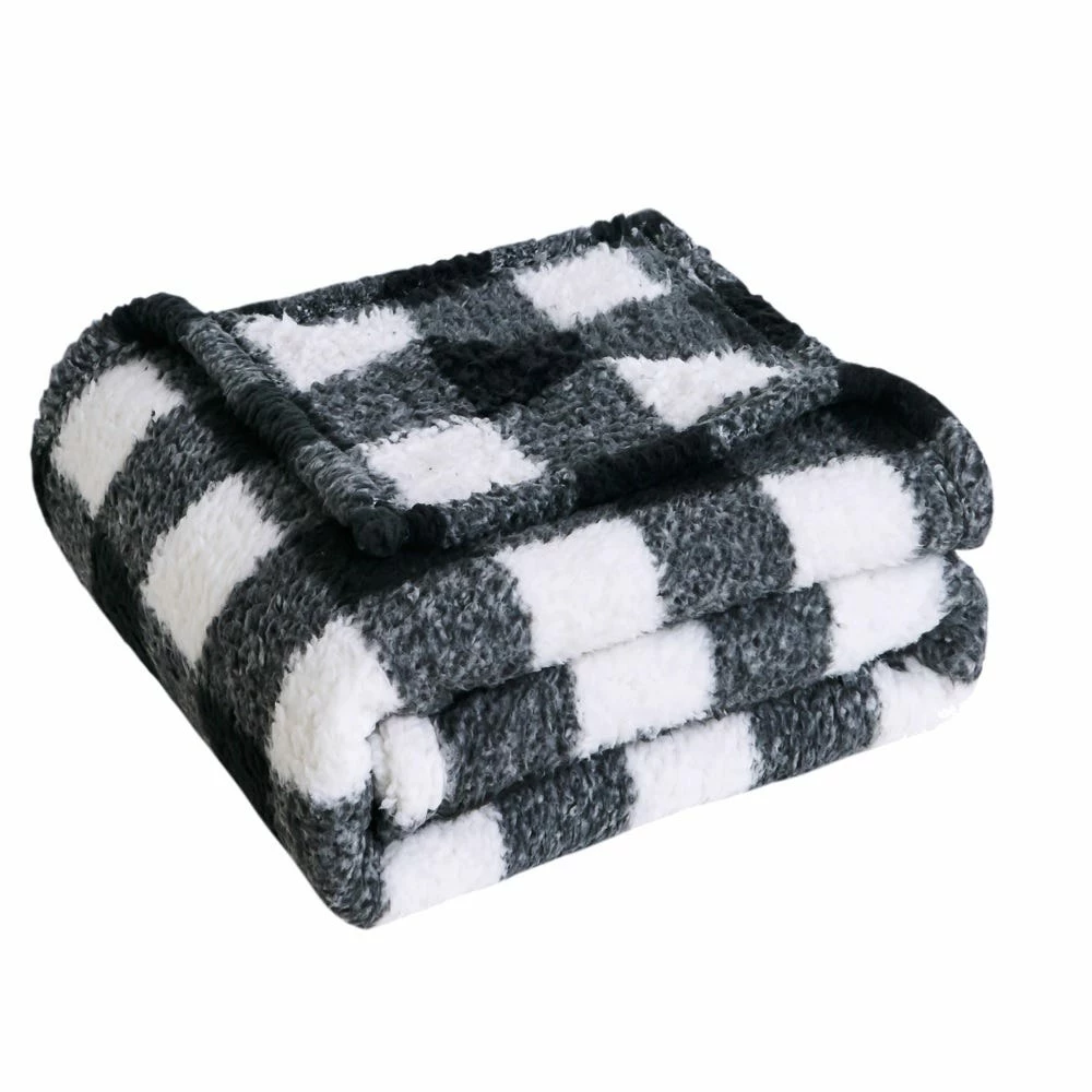 Top 10 ✨ Lincoln Outfitters Black White Buffalo Check Sherpa 50 x 60 Throw - RK-SHERP-CLBF - Blankets & Bedspreads 🔥 3 Top 10 ✨ Lincoln Outfitters Black White Buffalo Check Sherpa 50 x 60 Throw - RK-SHERP-CLBF - Blankets & Bedspreads 🔥 - Image 3