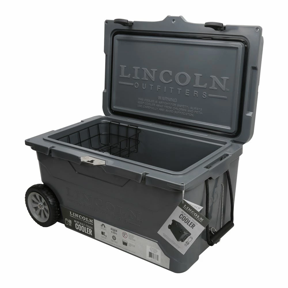 Promo 🎁 Lincoln Outfitters 65 Quart High Performance Cooler, Grey - 87-676-0204 - Coolers 😉 4 Promo 🎁 Lincoln Outfitters 65 Quart High Performance Cooler, Grey - 87-676-0204 - Coolers 😉 - Image 4