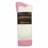 New 🔥 Lincoln Outfitters Women's Merino Wool Blend Boot Sock White Medium - L872-WH/PK - Socks 😀