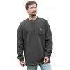 Best reviews of 🤩 Lincoln Outfitters Men's Sherpa Henley Gray - LOKL-E0378-GUNHTR - Long Sleeve Shirts 🔥