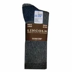 Wholesale ⭐ Lincoln Outfitters Men's Mid-Weight Crew Sock 2 Pack Black - L2/72466-BL-L - Socks 🧨
