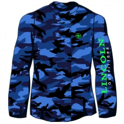 Budget ❤️ LO Youth Boy's LO Circle Long Sleeve T-Shirt Blue Camo - LOYCMM-03 - T-Shirts 🌟