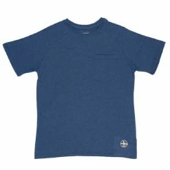 Promo ⭐ Lincoln Outfitters Men's Performance T-Shirt Dusty Blue - RK2DBL - T-Shirts 🥰