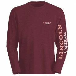 Cheap 🥰 Lincoln Outfitters Women's Lincoln Ladies Logo Long Sleeve T-Shirt Maroon Heather - LO-LLS706-MRH - Long Sleeve Shirts 💯 Women's ✨