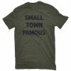 Top 10 😍 Lincoln Outfitters Men's Short Sleeve Small Town Famous T-Shirt Deep Lichen Black Heather - LO-146 - T-Shirts ✨