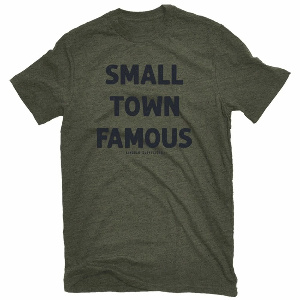 Top 10 đ Lincoln Outfitters Men's Short Sleeve Small Town Famous T-Shirt Deep Lichen Black Heather - LO-146 - T-Shirts ⨠1 Top 10 đ Lincoln Outfitters Men's Short Sleeve Small Town Famous T-Shirt Deep Lichen Black Heather - LO-146 - T-Shirts â¨