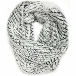 Deals 🎁 Lincoln Outfitters Women's Faux Fur Snowy Eternity Scarf White  - P22886-WHT - Women's Eternity Scarfs ✔️