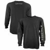 Discount 👍 Lincoln Outfitters Men's Heavyweight Long Sleeve Pocket Graphic Tee Black - LOLSPK-01R - Long Sleeve 🎉 Shirts ⭐