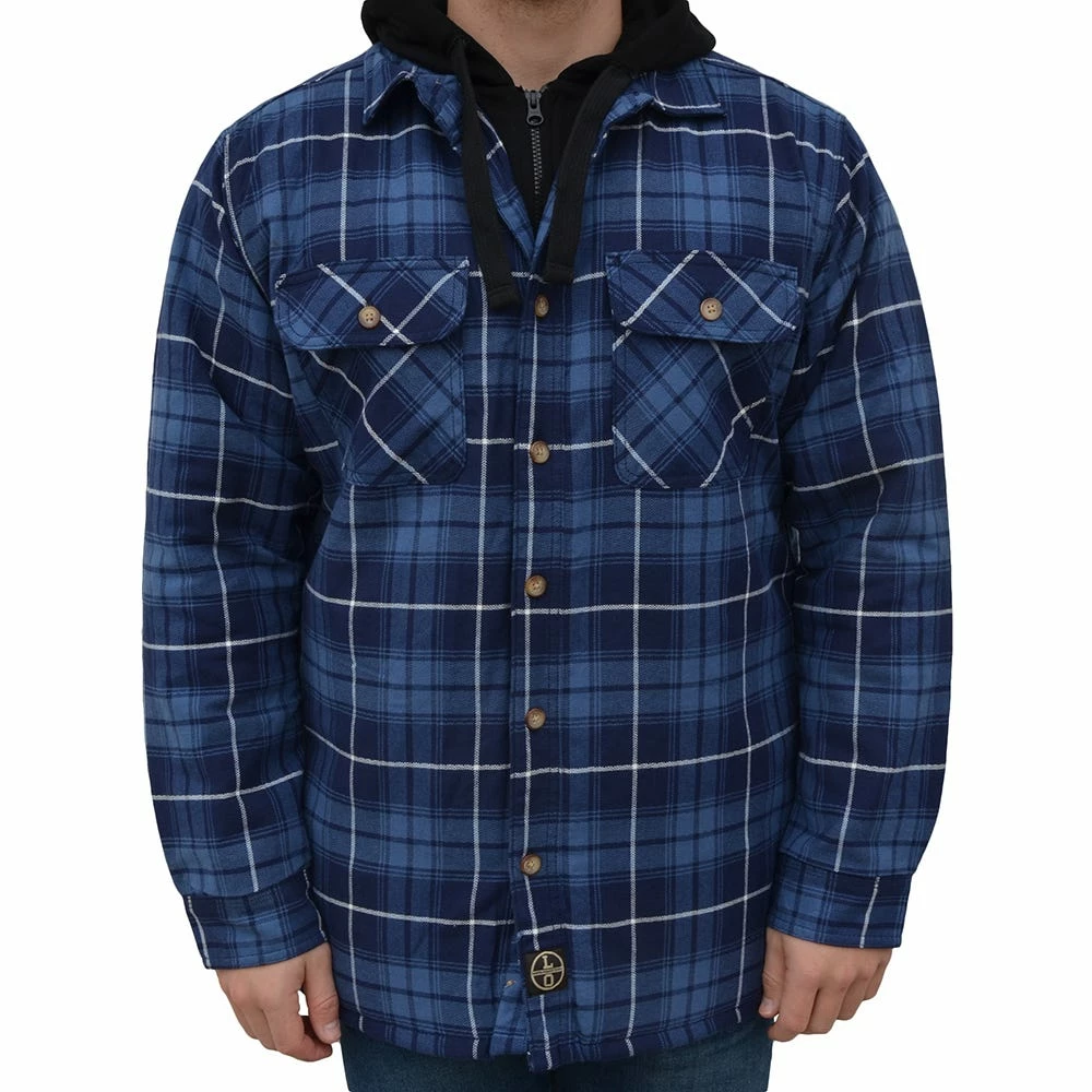 Cheap 🥰 Lincoln Outfitters Men's Hooded 🤩 Shirt Jacket Navy Blue - LOHJ-A0537 - Jackets ⌛ 1 Cheap 🥰 Lincoln Outfitters Men's Hooded 🤩 Shirt Jacket Navy Blue - LOHJ-A0537 - Jackets ⌛