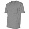 Cheapest ❤️ Lincoln Outfitters Men's Heavyweight Relaxed Fit Short Sleeve Pocket Tee Athletic Heather - LOPK-01R-ATHTR - Pocket T-Shirt 🔔