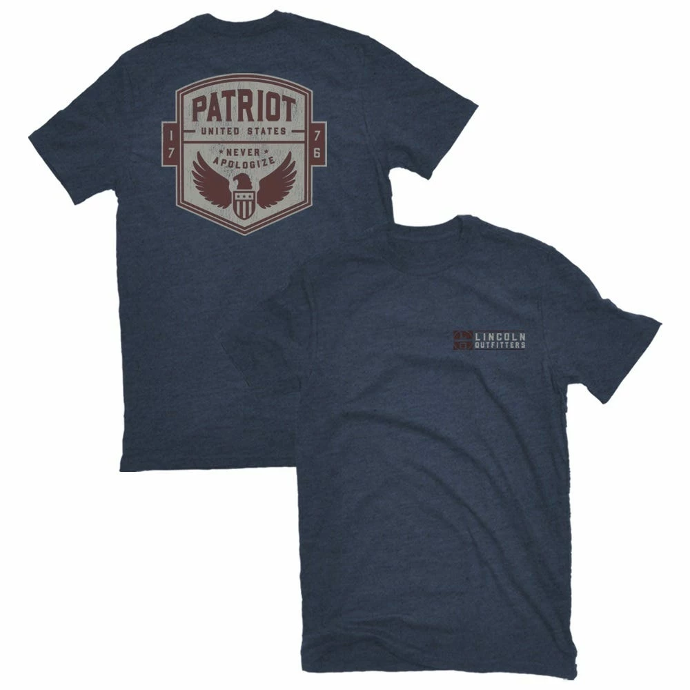 Best reviews of 🎉 Lincoln Outfitters Men's Short Sleeve Patriot Shield T-Shirt Vintage Indigo Black Heather - LO-133-VIBH - T-Shirts 😉 1 Best reviews of 🎉 Lincoln Outfitters Men's Short Sleeve Patriot Shield T-Shirt Vintage Indigo Black Heather - LO-133-VIBH - T-Shirts 😉