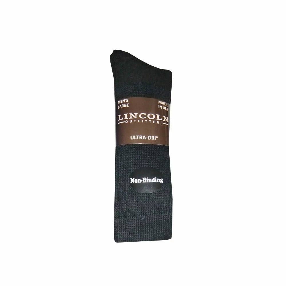 Wholesale ⌛ Lincoln Outfitters Men's Non-Binding Ultra-Dri Crew Sock 2 Pack Black - L2/923-BL - Socks 😀 1 Wholesale ⌛ Lincoln Outfitters Men's Non-Binding Ultra-Dri Crew Sock 2 Pack Black - L2/923-BL - Socks 😀