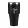 Hot Sale ❤️ Lincoln Outfitters "All Things Through Christ" 30 oz. Religious Tumbler, Black - 89-633-0204 - Tumblers 🤩