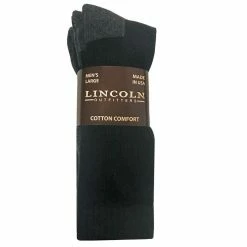 Cheap 🛒 Lincoln OutfittersLincoln Outfitters Cotton Crew Work Boot Sock - 3 Pack - Black-Size Men's Large L3/72300-BL-L - 😉 Socks ✨