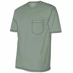 Brand new ⭐ Lincoln Outfitters Men's Heavyweight Pocket T-Shirt - LOPK-01-SAGE 👏