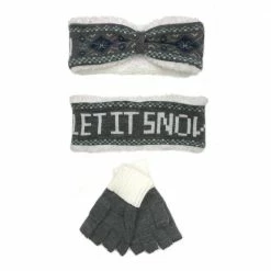 Brand new ⌛ Lincoln Outfitters 🔥 Women's Warm Hearted Headband and Glove Set Mint - P11710-MNT - Winter Headband and Glove Set 🔔