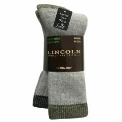 Cheapest ✔️ Lincoln Outfitters Boy's Merino Wool Blend Boot Sock 2 Pack Black - L2/8857-OL/BL - 😍 Socks 🌟