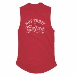 Cheapest 🥰 Lincoln Outfitters Ladies Not Today Satan Sleeveless T-Shirt - LO-LTS09 - Women's Shirts & Tees 🤩