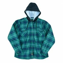 Best deal ⭐ Lincoln Outfitters Women's Hooded Shirt Jacket Evergreen - LOHJ-A0537W - Hooded Jackets Women's 🎉