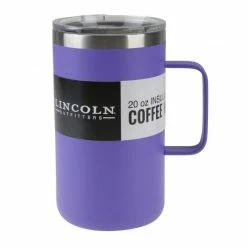 Budget ๐ฏ Lincoln Outfitters 20 Oz. Coffee Mug Purple 87-964-0204 - Water Bottles & Hydration โค๏ธ