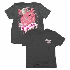 Top 10 ✨ Lincoln Outfitters Youth Girl's Little But Fierce Short Sleeve T-Shirt - LOY-21 - T-Shirts 🧨