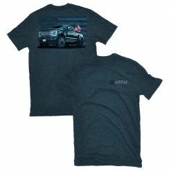 New ⭐ Lincoln Outfitters Men's Short Sleeve Dually Truck T-Shirt Bluesteel Black Heather - LO-140 - T-Shirts 💯