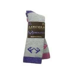 Top 10 🎉 Lincoln Outfitters Ladies Merino Wool Boot Sock 2 Pack Medium - RT/L2/578-PU/FU-M - Socks Women's 😀