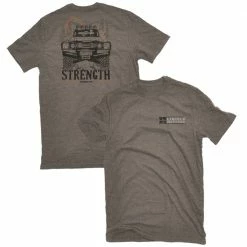 Promo ✨ Lincoln Outfitters Men's Short Sleeve Strength 4X4 T-Shirt Walnut Dark Heather - LO-135 - T-Shirts 🌟