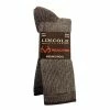 Best reviews of 👏 Lincoln Outfitters Men's Merino Wool Boot Sock 2 Pack Brown - RT/L2/9743-BRN - Socks ⌛