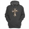 New 🎉 Lincoln Outfitters Cross Design Ladie's Long Sleeve Hoodie, Charcoal Heather - LO-LH27 - Hooded Sweatshirts ✔️ Women's ⭐