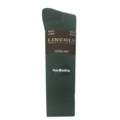 Deals 🥰 Lincoln Outfitters Men's Non-Binding Boot Sock Olive - RT/LO9746-OL - Socks 😀