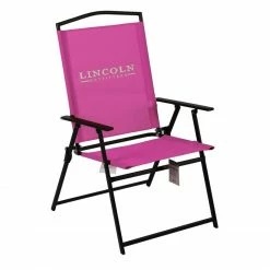 Brand new โจ Lincoln Outfitters XL Sling Folding Chair, Pink - 89-272-0204 - Camp Furniture ๐ฅฐ