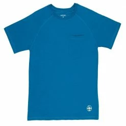 Hot Sale 😉 Lincoln Outfitter's Short Sleeve Performance Tee Blue - RK2RIP - T-Shirts 🛒
