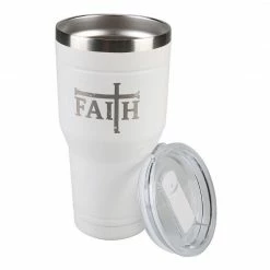 Flash Sale 🎁 Lincoln Outfitters "Faith" 30 oz. Religious Tumbler, White - 89-646-0204 - Tumblers 😍 -Lincoln Outfitters Shop 9951a2da24d1040339aee06052c63ce9917bc7dc 32631069 3