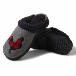 Deals ✔️ Lincoln Outfitters Women's Faux Wool Scuff with Novelty Applique, Gray - 60983 - Women's Slippers 🧨